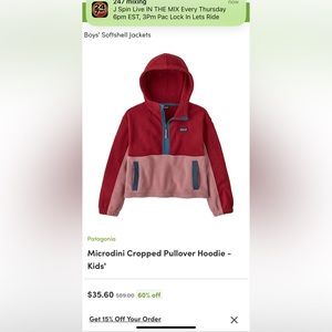 Patagonia kids hoodie